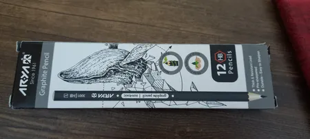 مداد مشکی آریا کد 3001 بسته 12 عددی