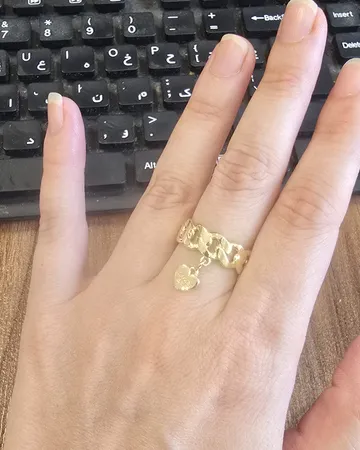 انگشتر طلا 18 عیار زنانه طلای مستجابی کد 56