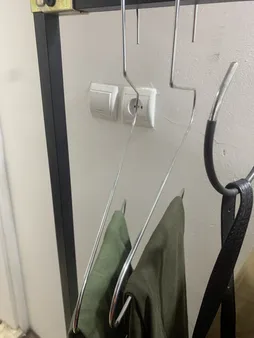 چوب لباسی شلوار و شال لینو مدل مارپیچ بسته 2 عددی