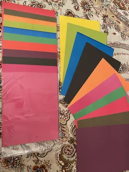 مقوا رنگی سایز ۳۴×۲۴ بسته ۲۰ عددی (۱۰ رنگ از هر کدام ۲ عدد)
