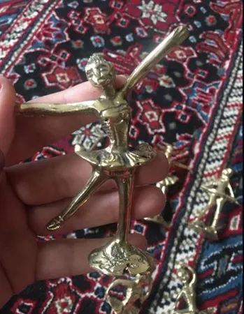 مجسمه برنزی طرح گروه بالرین مجموعه 6 عددی