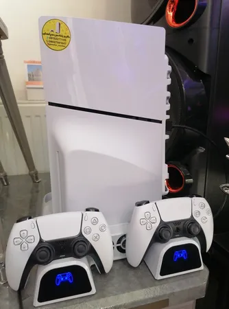 کنسول بازی سونی مدل PlayStation 5 Slim ظرفیت یک ترابایت ریجن 2016A اروپا به همراه دسته اضافی و پایه شارژر