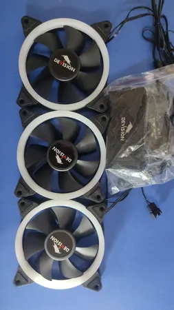 فن کیس دیویژن مدل 12025L ARGB-PWM بسته 3 عددی