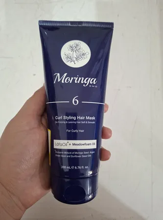 ماسک مو مورینگا اِمو مدل 6 حالت دهنده فر موهای فر 200 میلی لیتر