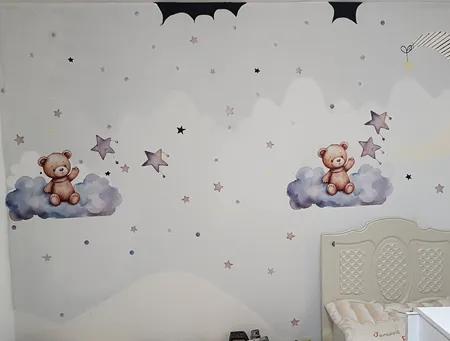 استیکر دیواری کودک راتیانا مدل خرس کوچولو 01