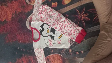 ست تی شرت و شلوار نوزادی مدل پنگوئن کد 1