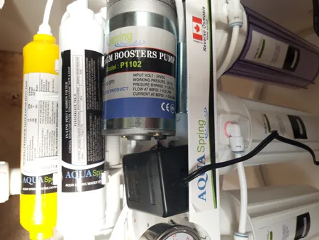 دستگاه تصفیه کننده آب آکوآ اسپرینگ مدل RO - NF2600 به همراه فیلتر تصفیه آب کد 01 مجموعه 3 عددی