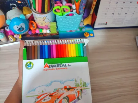 مداد رنگی 24 رنگ آدمیرال کد 761C طرح Astronaut