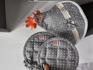 تجریه خرید دستگیره منسوجات خسروشاهی برتر مدل گرد طرح خالدار کد DGM176 بسته 2 عددی