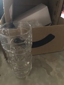 لیوان آلوا مدل تیکی شیشه‌ای