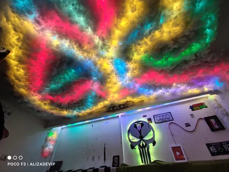 ریسه ال ای دی مدل فول کالر هوشمند بلوتوثی کد RGB IC usb 5v طول 10 متر