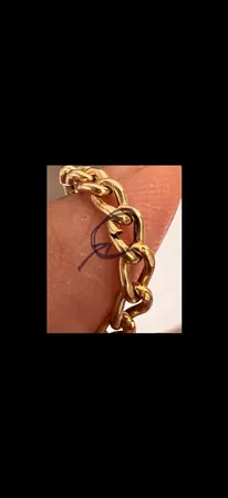 دستبند زنجیری طلا 18 عیار زنانه الی گالری مدل کارتیه 80