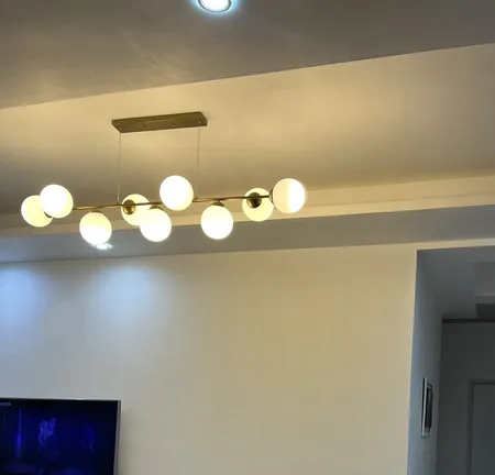 لوستر نه شعله چشمه نور کد A1230/9WT