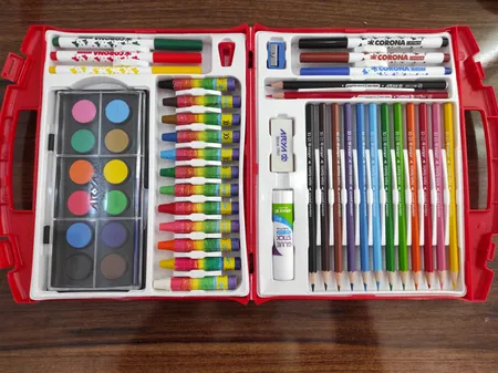 کیف نقاشی 48 تکه آریا مدل Briefcase