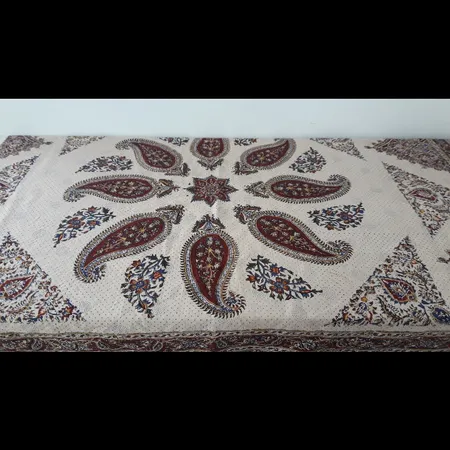 سفره قلمکار عطریان طرح بته جقه کد G372