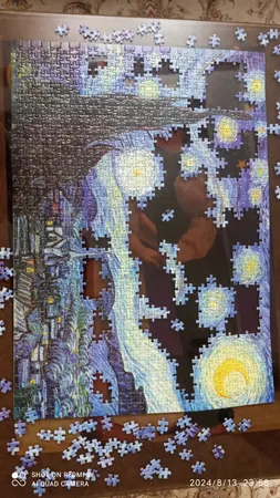 پازل 1000 تکه ریکوردی طرح شب پرستاره ونگوگ کد 340