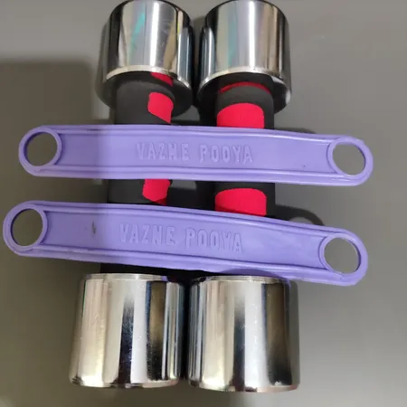 دمبل وزنه پویا مدل استیل وزن 2.0 کیلوگرم بسته 2 عددی