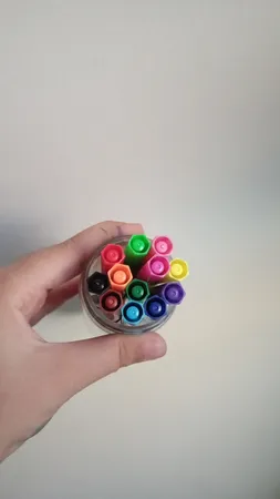 ماژیک رنگ آمیزی ۱۲ رنگ طرح هویج