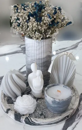 سینی بتنی طرح دایره