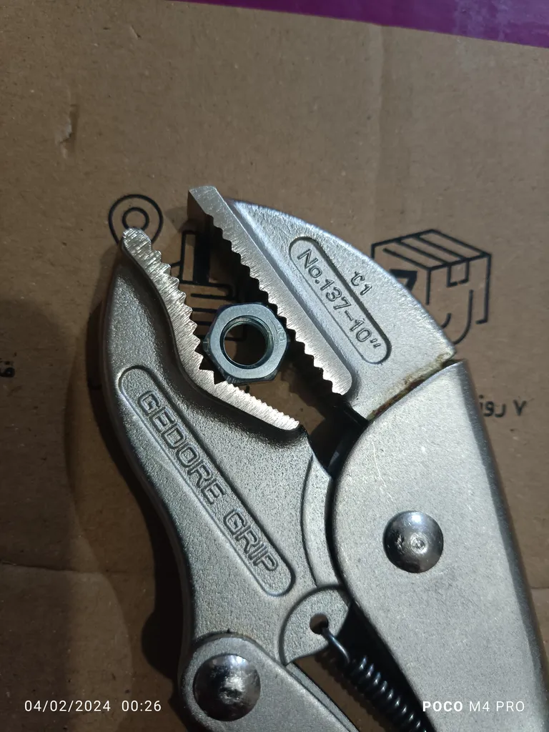 انبر قفلی گدور مدل 137-10 سایز 10 اینچ