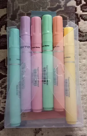 ماژیک علامت گذار پلیکان مدل Heron مجموعه 6 عددی