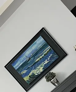 تجریه خرید تابلو نقاشی رنگ‌ روغن طرح چشم انداز دریا وینسنت ونگوگ کد 0149