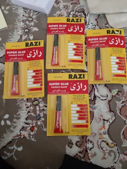 چسب قطره ای رازی مدل Super Glue حجم 3 میلی لیتر بسته 4 عددی