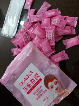 قرص ماسک ورقه ای صورت بایو آکوا مدل F01 بسته 50 عددی