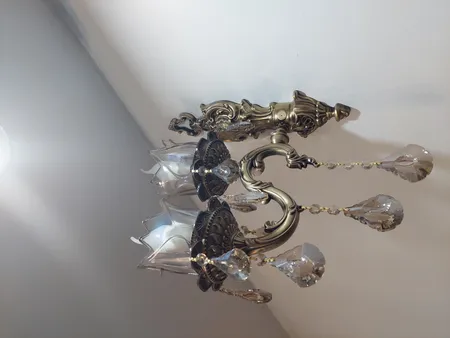 چراغ دیواری دو شعله چشمه نور کد S3559.1+1-A