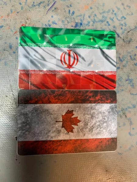 استیکر کارت پیکسل میکسل مدل پرچم ایران