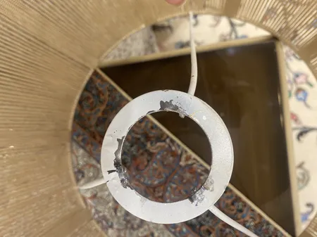 شید آباژور مدل مخروطی  نخ  مکرومه