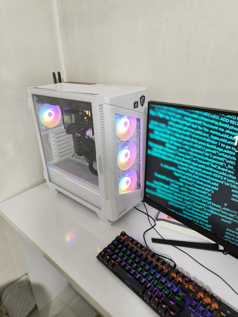 کیس کامپیوتر گیمینگ ام اس آی مدل MPG VELOX 100R WHITE