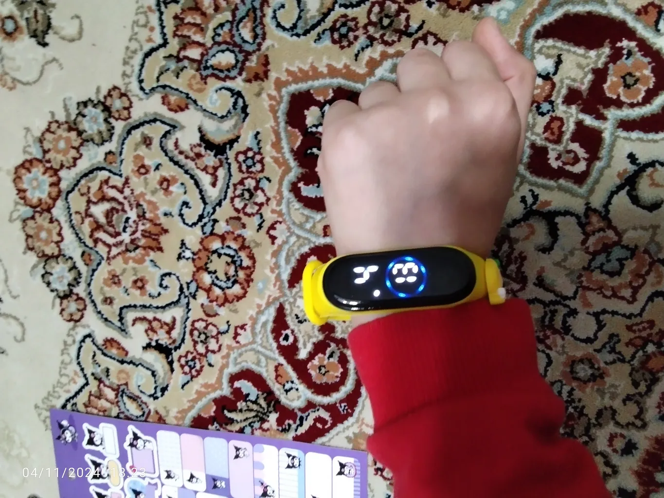 ساعت مچی دیجیتال بچه‌گانه طرح عروسکی کد 7