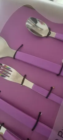 سرویس قاشق و چنگال 31 پارچه سی اند اس مدل منحنی