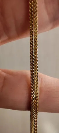 زنجیر طلا 18 عیار زنانه طلای مستجابی مدل میرو  کد Zb45