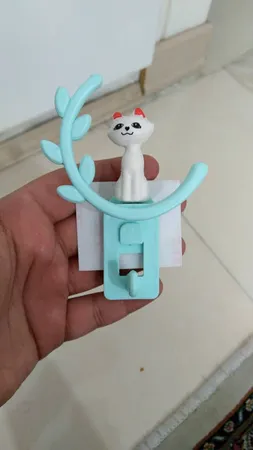 آویز حوله مدل گربه بسته 2 عددی