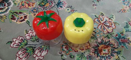 ست نمک و فلفل پاش مدل گوجه و فلفل دلمه