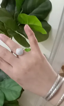 انگشتر طلا 18 عیار زنانه طلای مستجابی مدل آوا گرد تراش کد 055