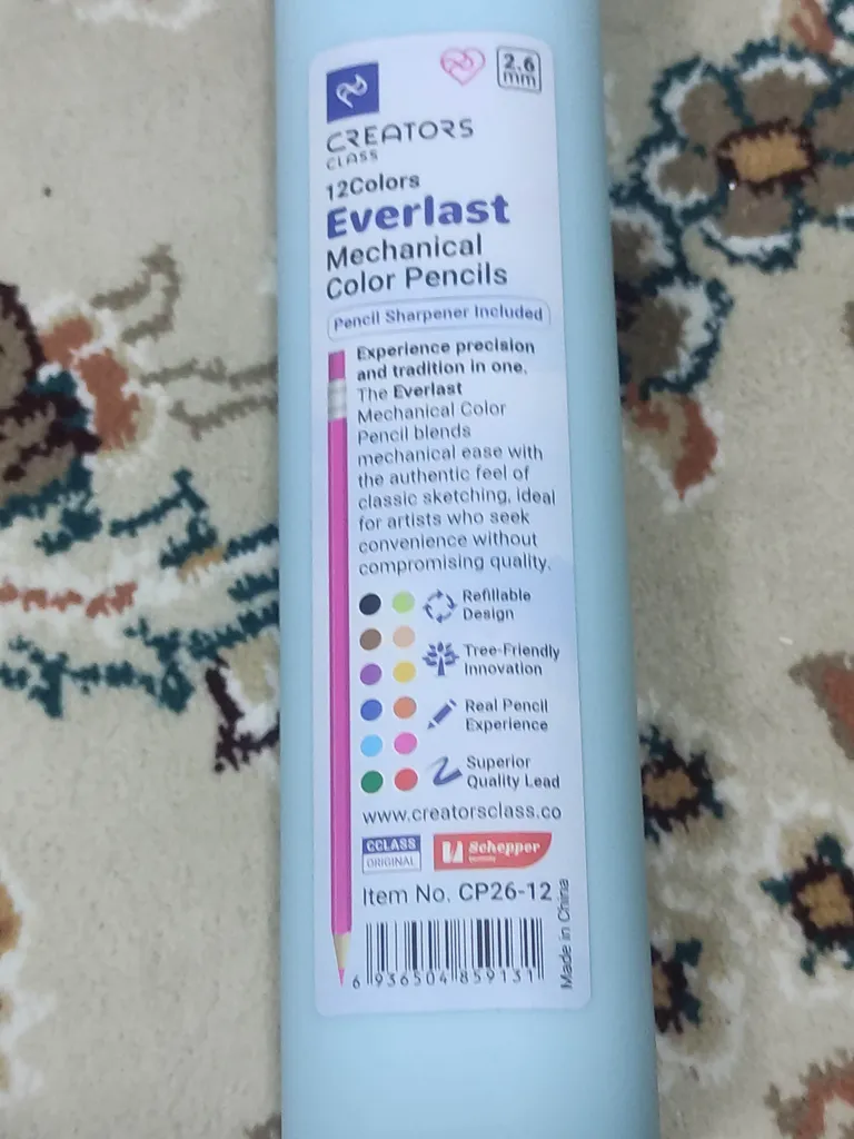 مداد رنگی 12 رنگ کریتورز کلاس مدل اتودی کد CP-26-12