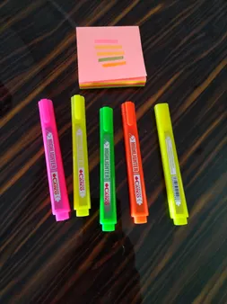 ماژیک علامت گذار کنکو کد HL05 بسته 5 عددی