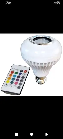 لامپ هوشمند و اسپیکر بلوتوثی مدل led music blub کد HB-61