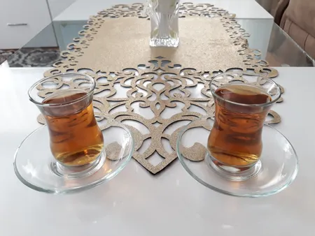 ست استکان نعلبکی 12پارچه کاوه سری گلجام کد 218