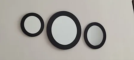 آینه  الف مدل  گرد دلسا کد 321 مجموعه 3 عددی