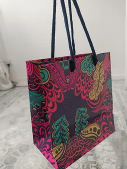 پاکت هدیه مدل رنگارنگ کد 1047 مجموعه 2 عددی