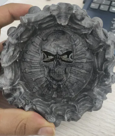 زیرسیگاری مدل اسکلت چشم براق