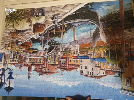 پازل 1000 تکه ایران پازل طرح شهر آبی