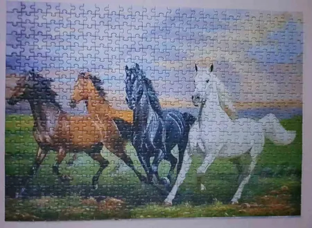 پازل 500 تکه ایران پازل طرح اسب های زیبا