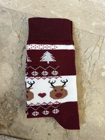 جوراب زنانه ال سون مدل کاج و گوزن کد PH612