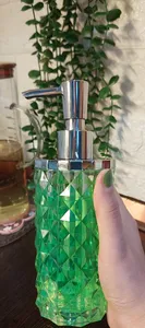 تجریه خرید پمپ مایع دستشویی مدل کروم شیشه ای کد 346