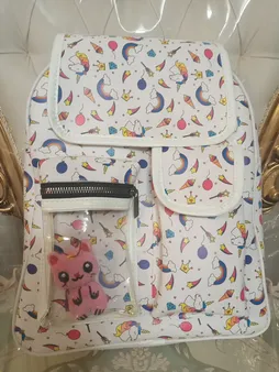 کوله پشتی دخترانه  طرح یونیکورن کد CY009
